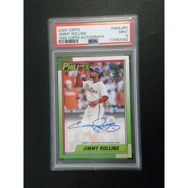 MLB Jimmy Rollins Signed Trading Cards, Collectible Jimmy Rollins 