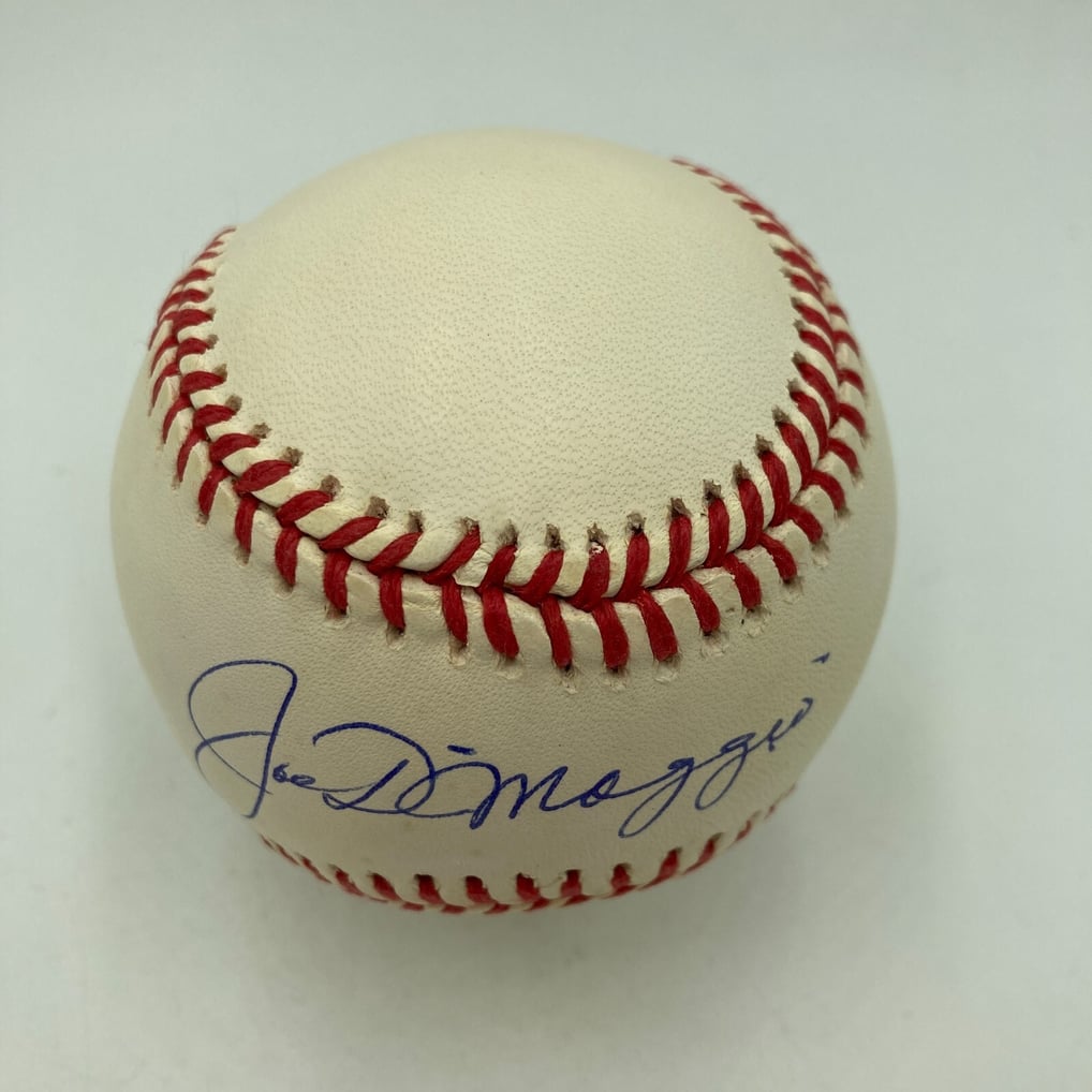 Joe Dimaggio Signed American League Baseball PSA DNA Graded 10 GEM MINT