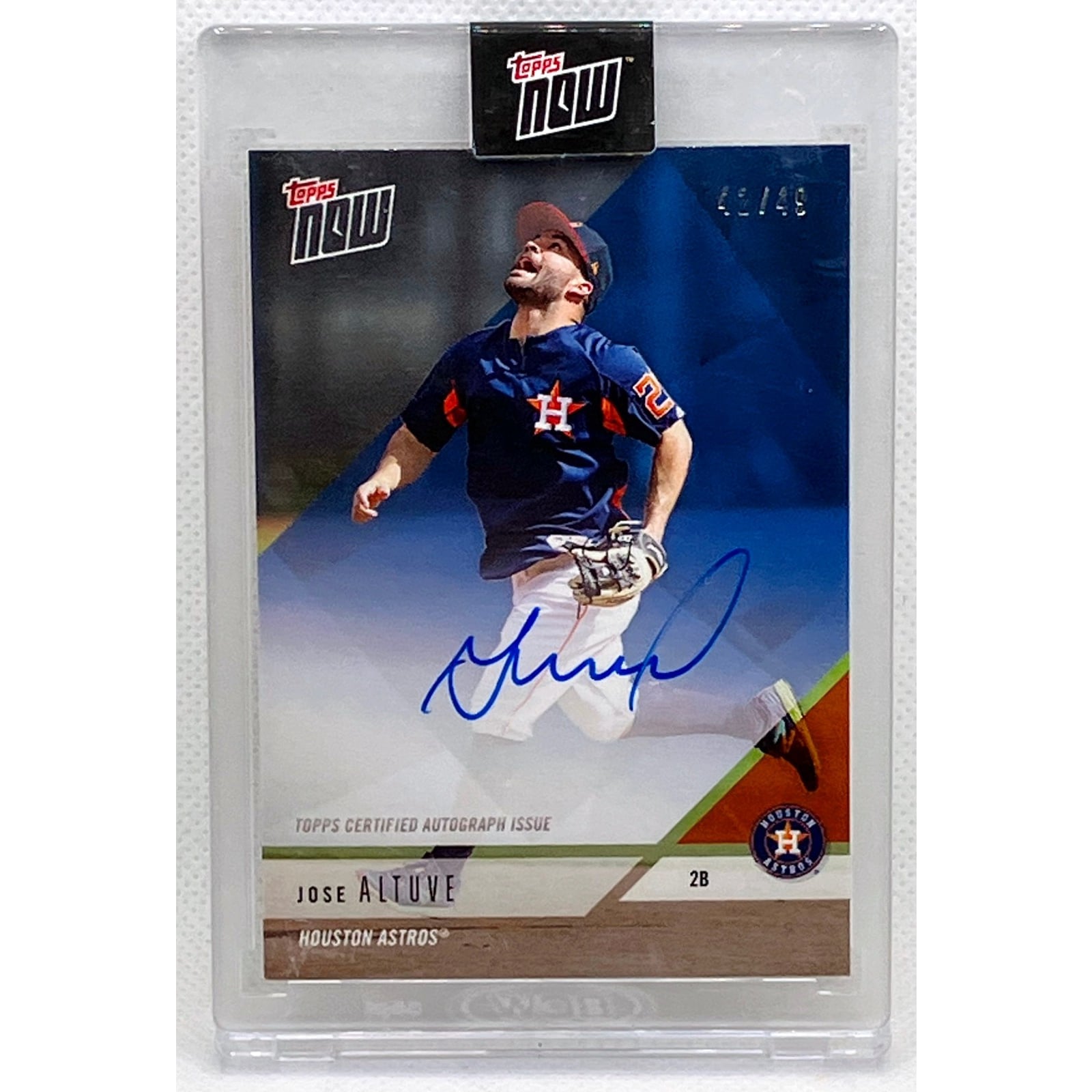 2016 Topps Dynasty Jose Altuve MLB Logo Patch 直筆 1/1 !