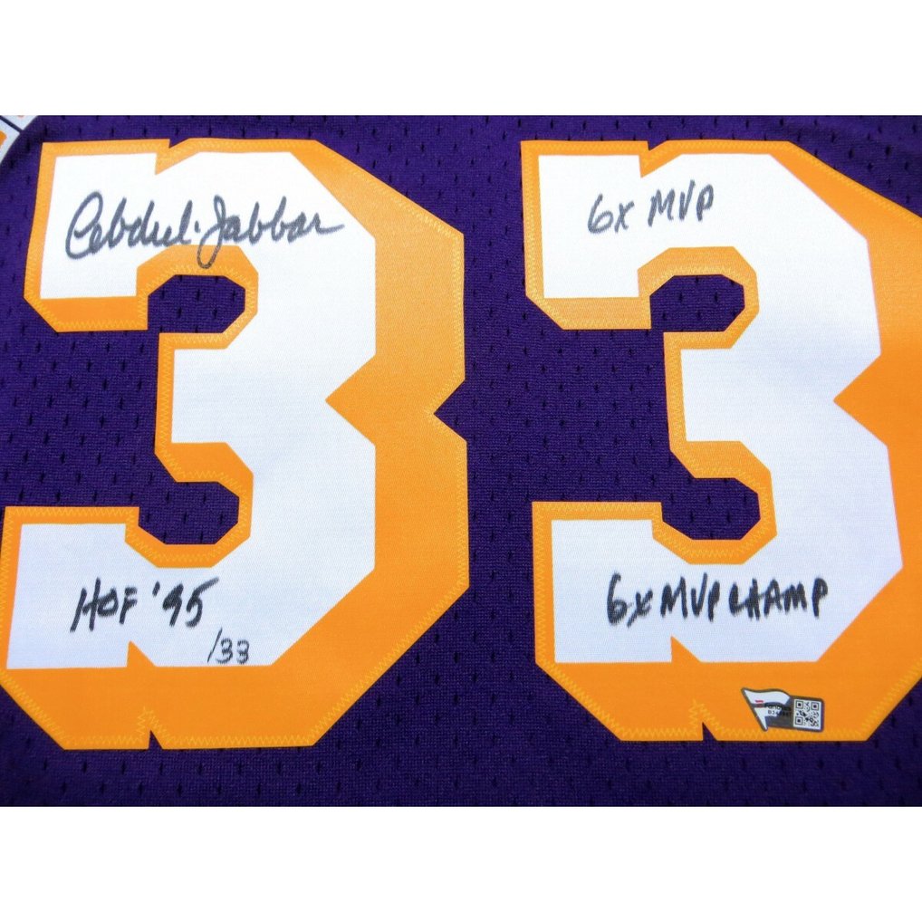 Maillot Kareem Abdul-Jabbar Lakers 33 Taille 60 Mitchell & Ness - Saison 1979-80 Authentique