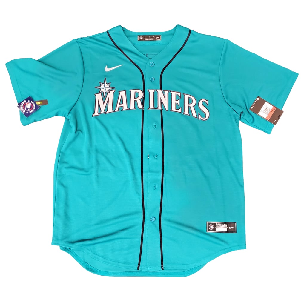 Ken Griffey Jr. Signed Jersey - Teal Nike Size L Beckett BAS & MCS Holo ...