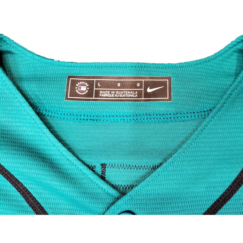 Ken Griffey Jr. Signed Jersey - Teal Nike Size L Beckett BAS & MCS Holo ...