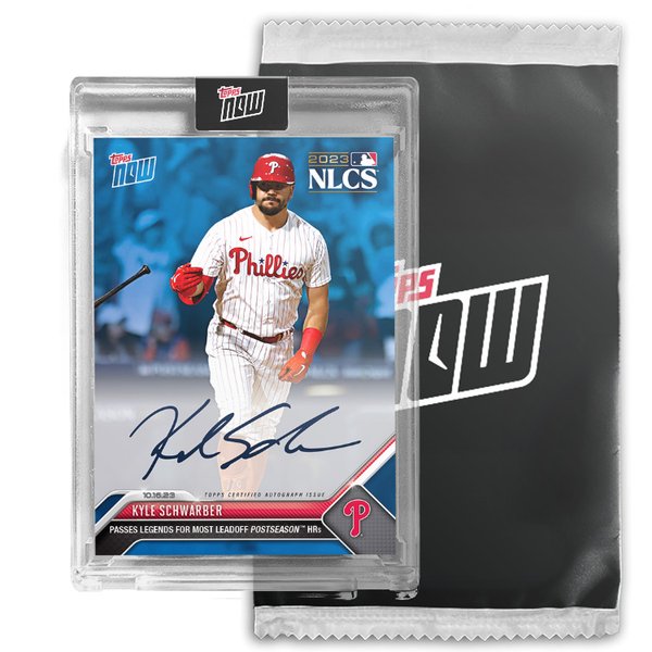 Kyle Schwarber Signed Nlcs 2023 Topps Now #1007 Sealed On-card 