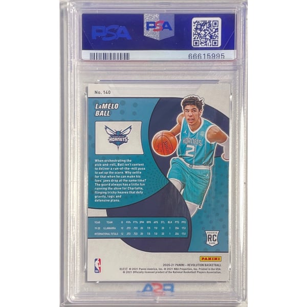 Lamelo Ball 2020-21 Panini Revolution Rookie Rc #140 Psa 10 Gem Mint
