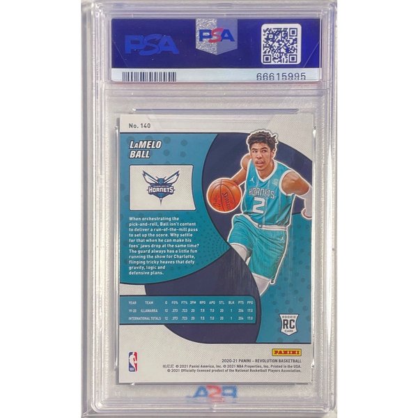 Lamelo Ball 2020-21 Panini Revolution Rookie Rc #140 Psa 10 Gem Mint