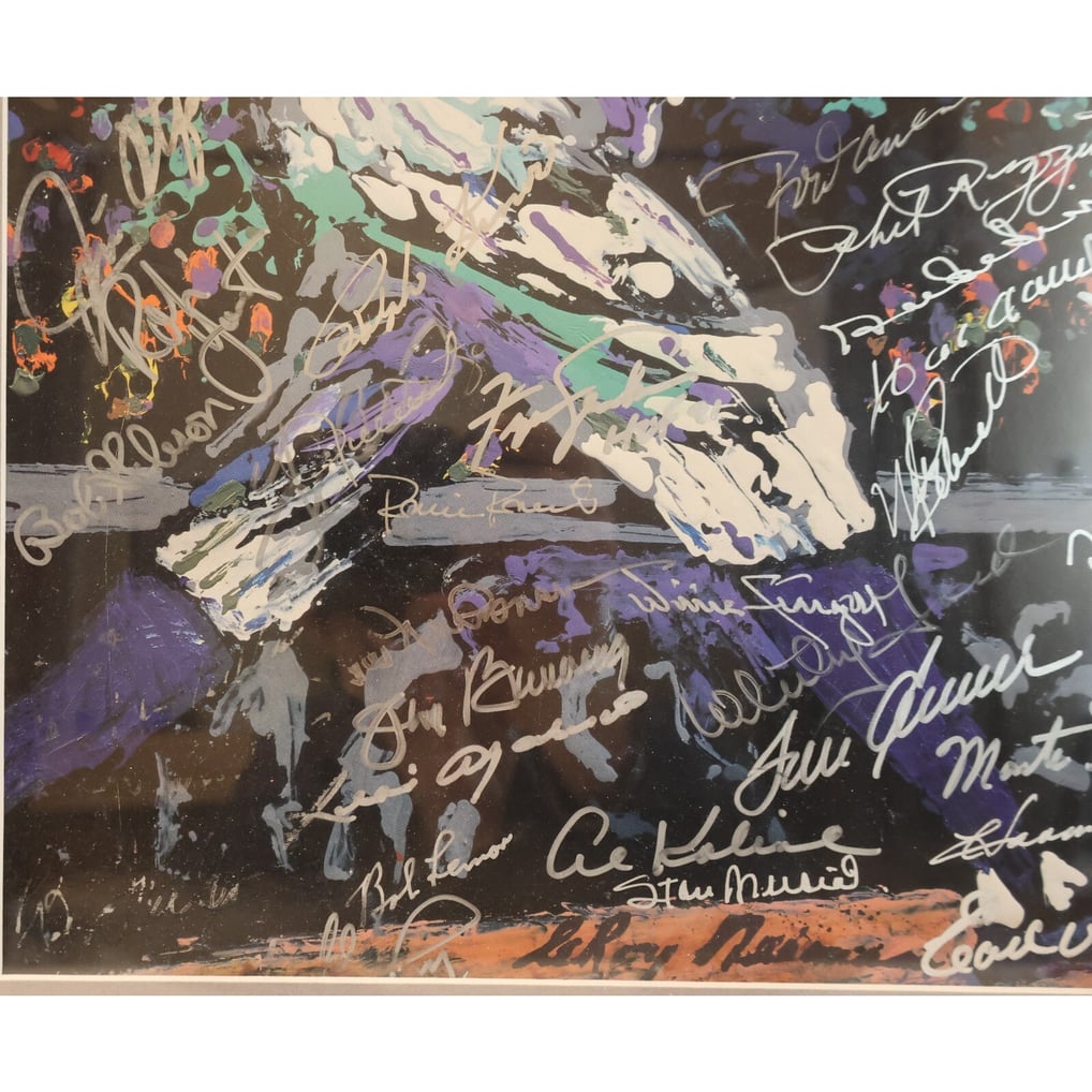 Leroy Neiman Babe Ruth 11x14 Print Signed by 30+ Baseball HOFers Framed ...