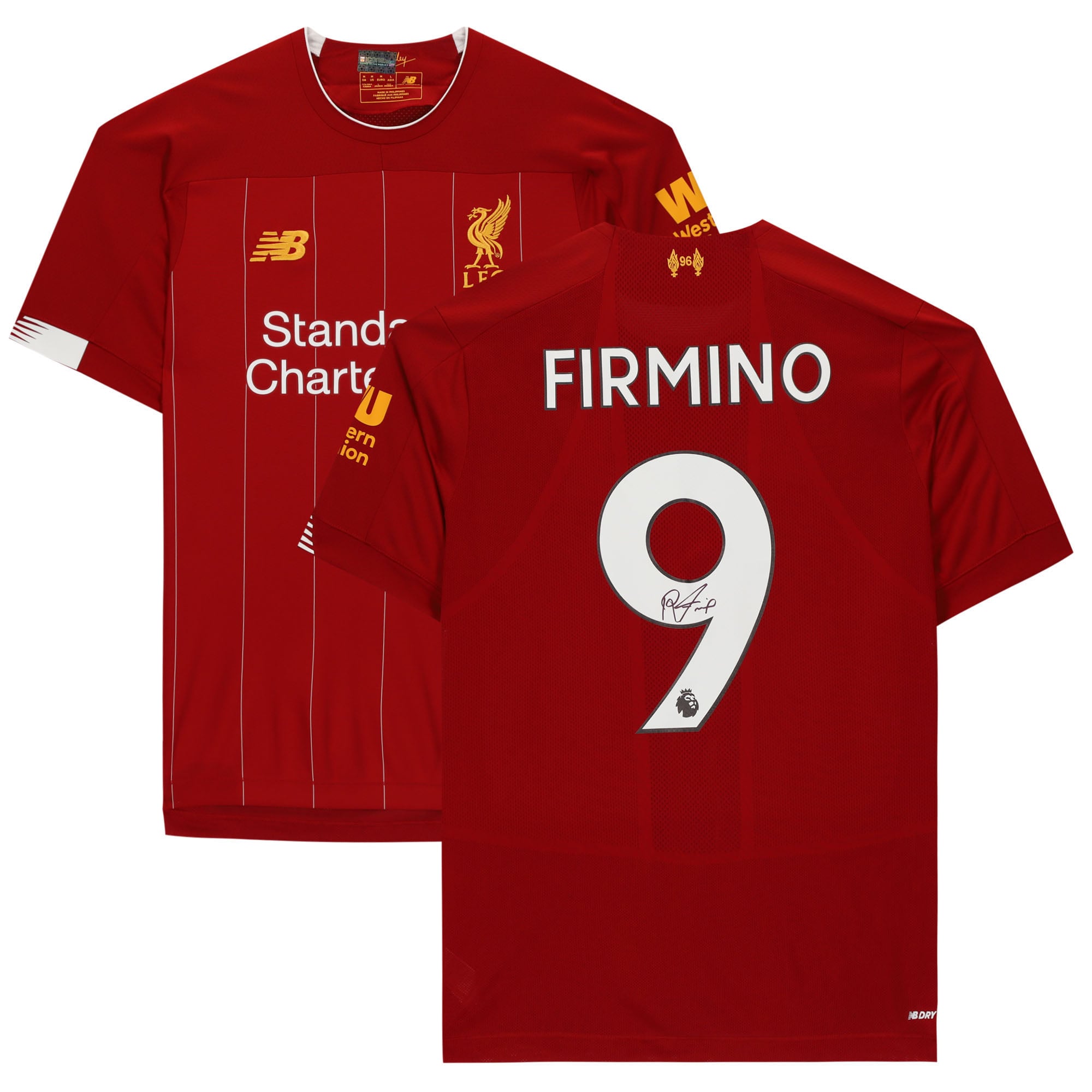 Roberto Firmino Liverpool FC Autographed 2019-2020 Home Jersey