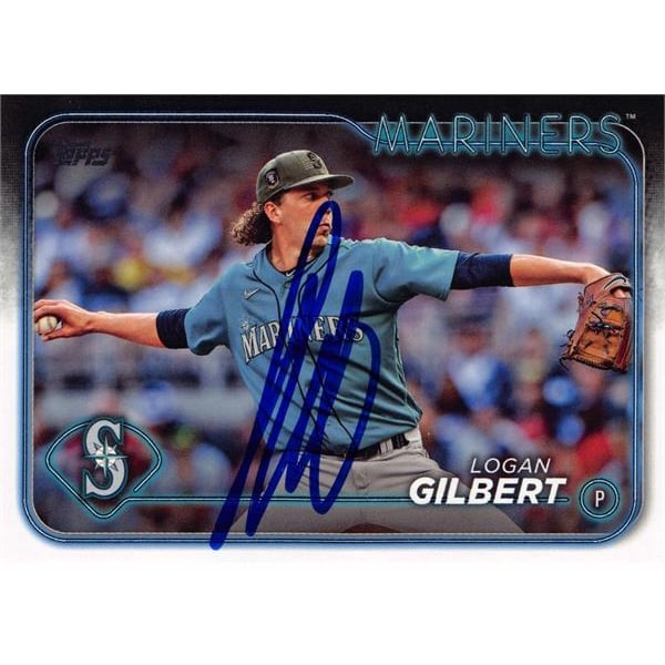 MLB Logan Gilbert Signed Trading Cards, Collectible Logan Gilbert 