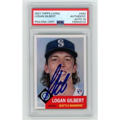 MLB Logan Gilbert Signed Trading Cards, Collectible Logan Gilbert 
