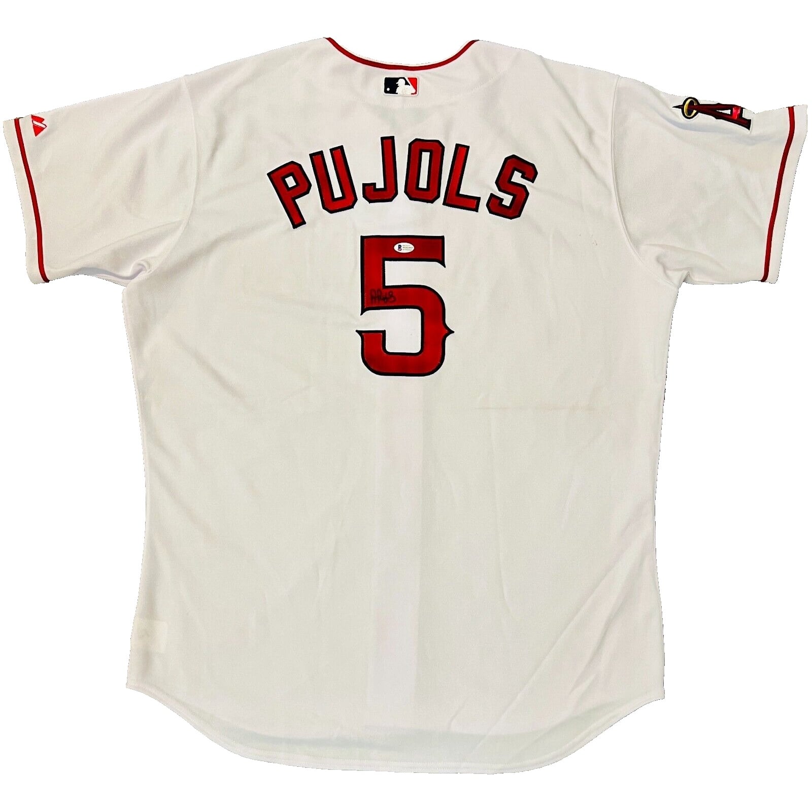 Los Angeles Angels Albert Pujols Signed Majestic Jersey BAS 