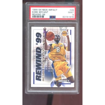 1999-00 Upper Deck Hardcourt #26 Kobe Bryant PSA 9 Graded Card NBA 