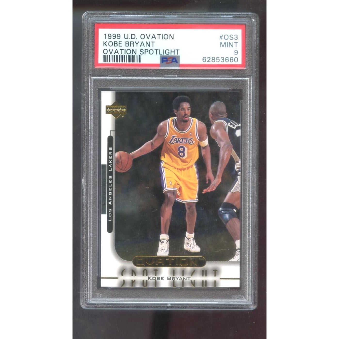 1999-00 Upper Deck Ovation Spot light #OS3 Kobe Bryant PSA 9 