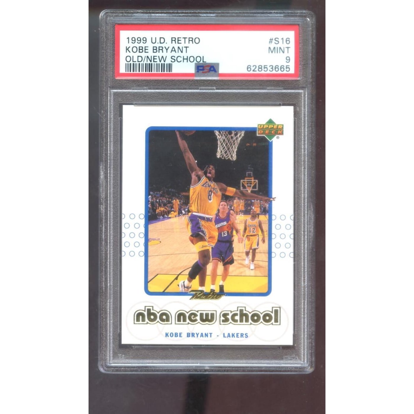 1999-00 Upper Deck Retro Old New School #S16 Kobe Bryant PSA 9 