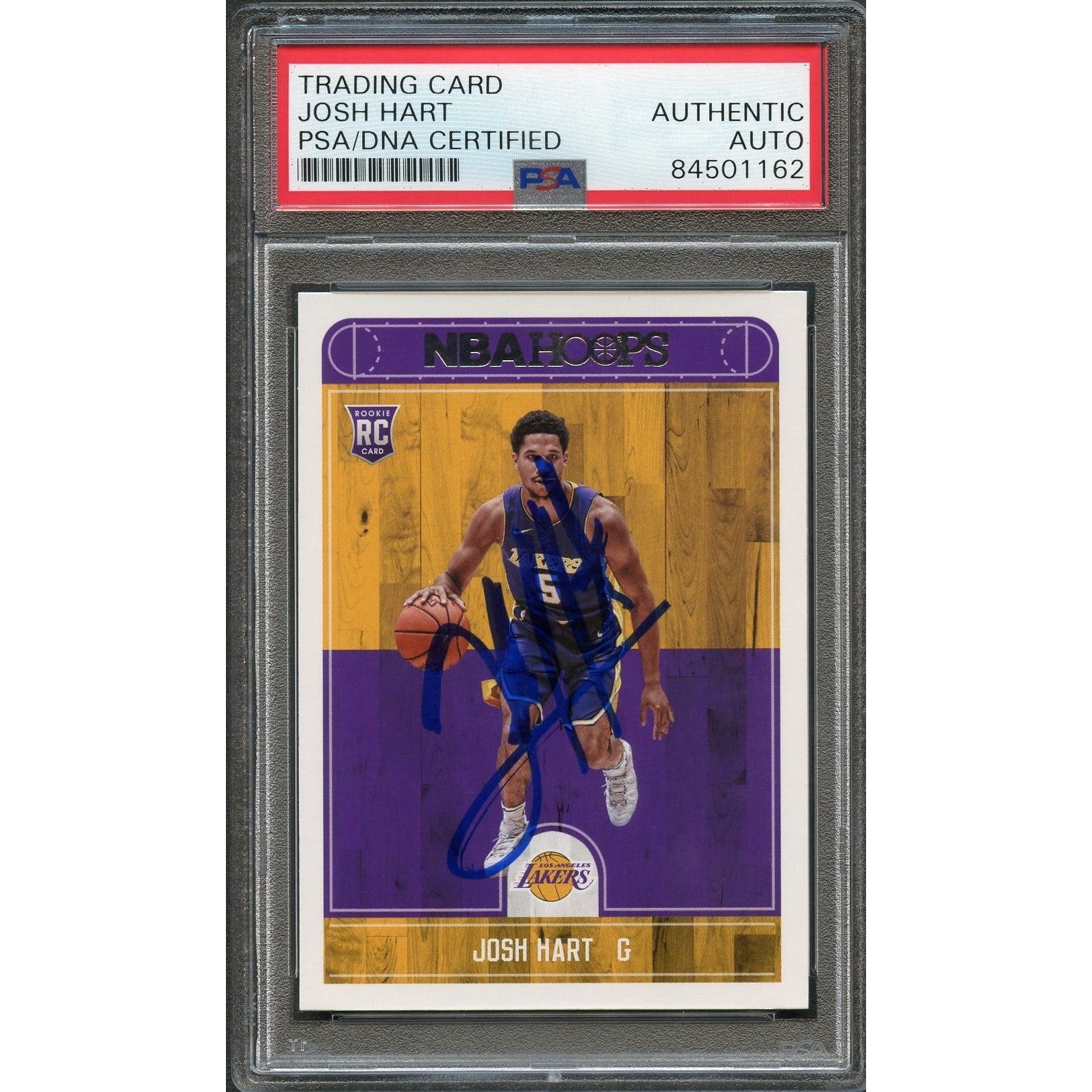 2017-18 NBA Hoops #280 JOSH HART Signed Card AUTO PSA Slabbed RC 