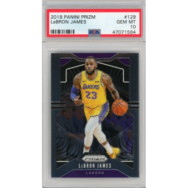 LeBron James 2019 Panini Prizm Basketball Card #129 Graded PSA 10 2019 PANINI PRIZM LeBron James 129 psa10