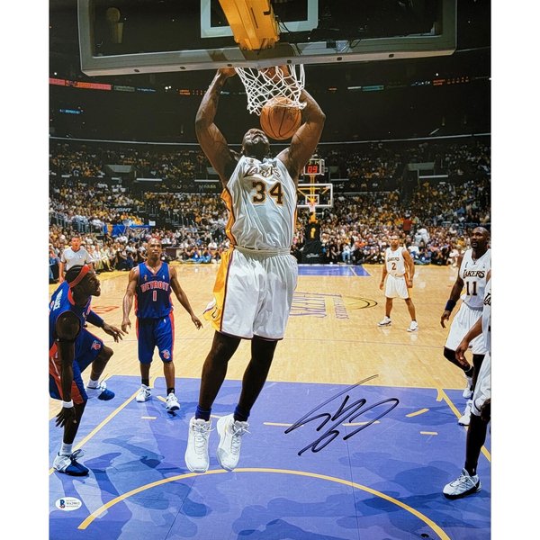 Maillot Des Los Angeles Lakers Dédicacé Par Shaquille O'Neal - Certifié Beckett (COA)