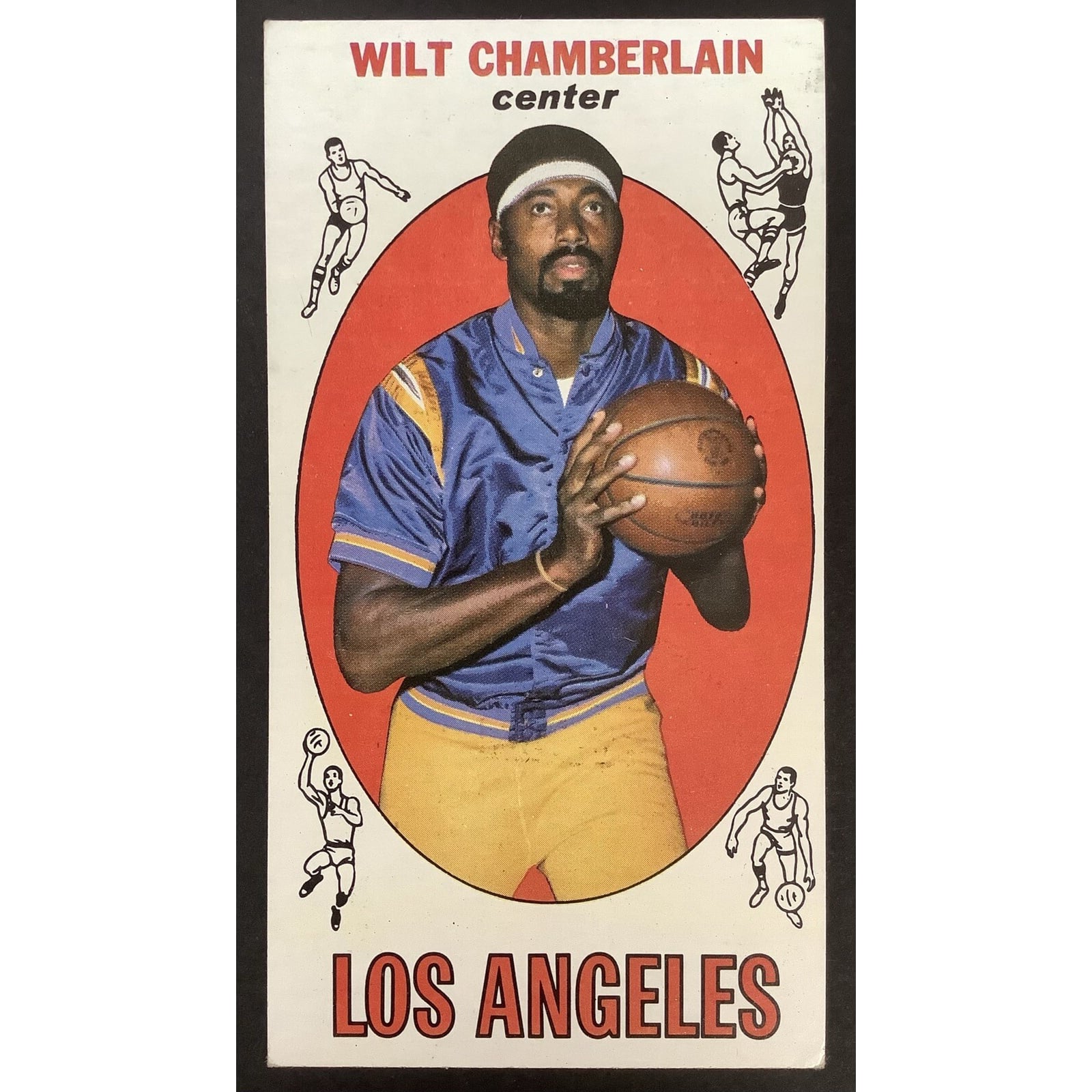 Wilt Chamberlain 1969 Topps #1 Basketball Card Lakers Center 76ers 