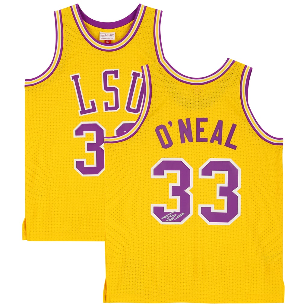 Maillot Des LSU Tigers Signé Par Shaquille O'Neal - Certifié BAS Witness COA