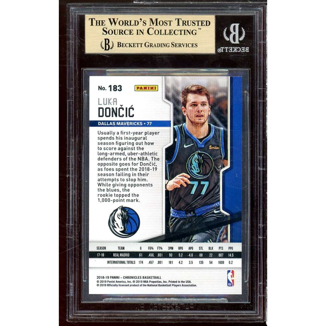RC】2018-19 Panini Chronicles Luka Doncic #71 PSA 10 NBA ルカ 
