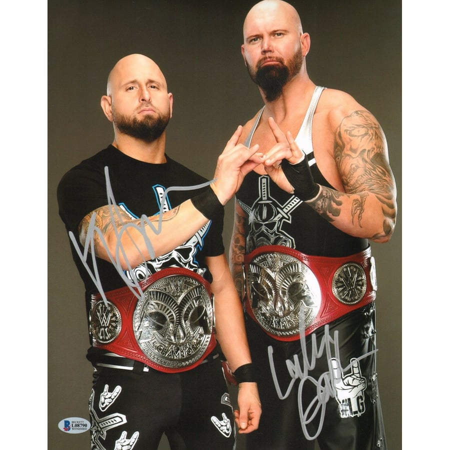 Luke Gallows Tattoos Luke Gallows Karl Anderson Signed WWE 11x14 Photo
