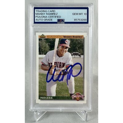 MLB Manny Ramirez Signed Trading Cards, Collectible Manny Ramirez 