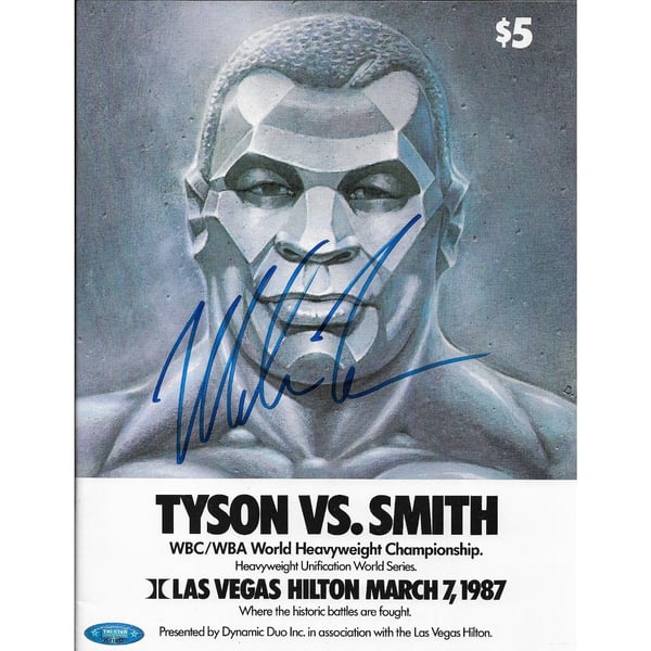 Mike Tyson Signed Autographed Photo 16x20 Beckett & Tyson Hologram Authen Edit