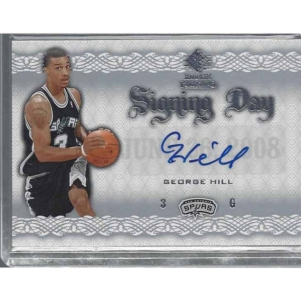 Autographed George Hill NBA Trading Cards, Autographed Trading 