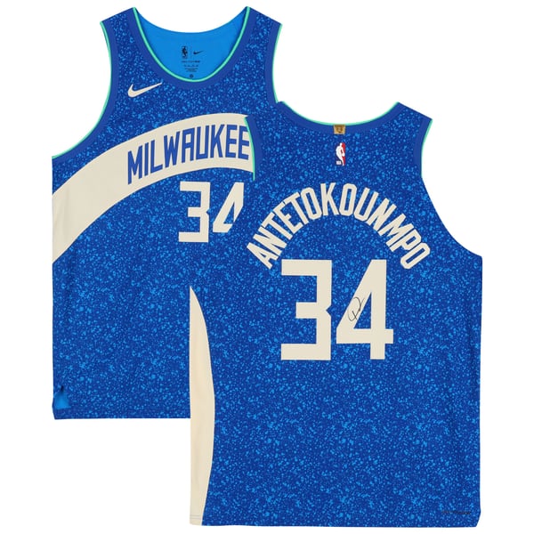 Giannis Antetokounmpo NBAサイン 忍ば ユニフォーム 鑑定書付