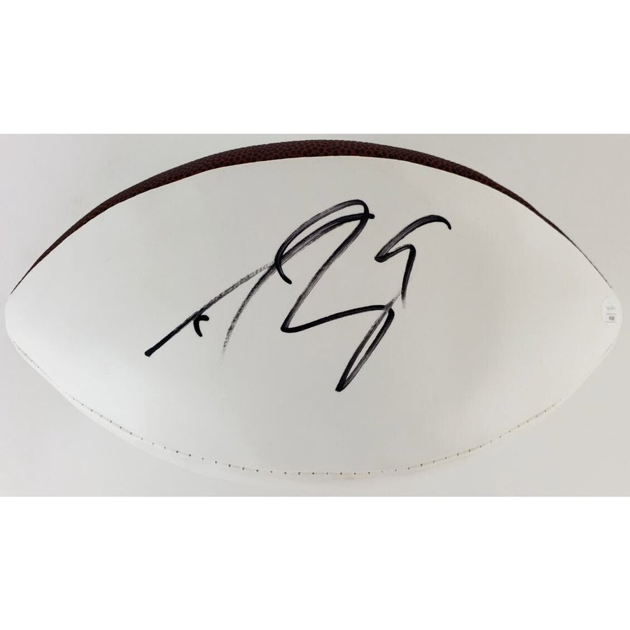 Drew Brees Autgraphed Signed Wilson NFL White Panel Football (JSA COA)