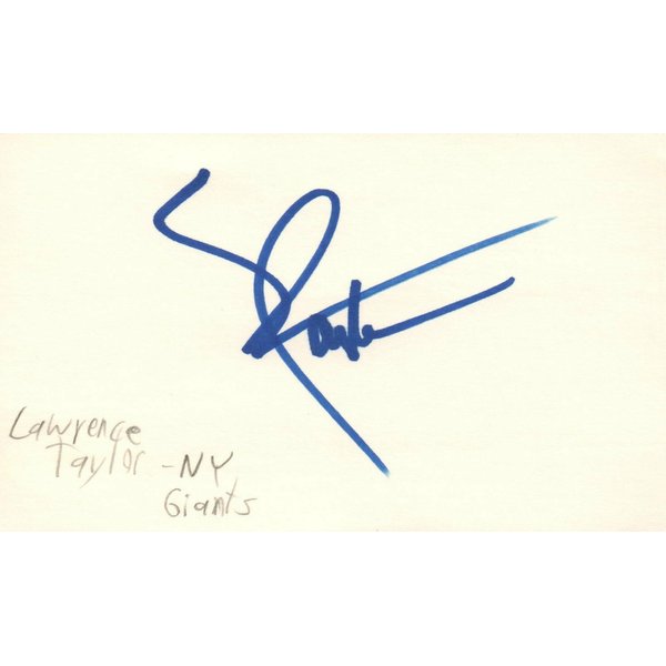 Lawrence Taylor NY Giants NFL Football HOF Autographed Signed 