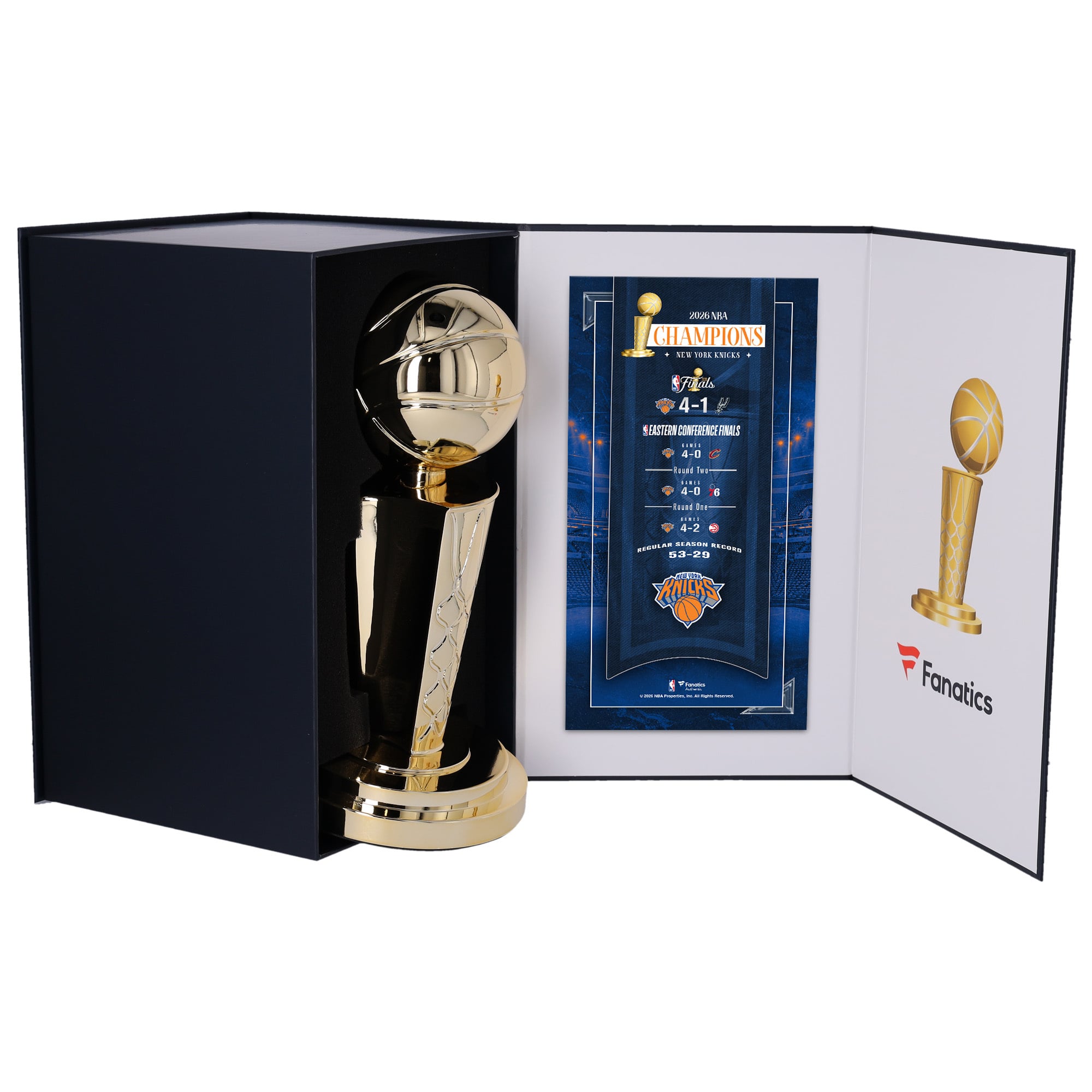 New York Knicks 2026 NBA Finals Champions 12" Larry O'Brien Replica Trophy