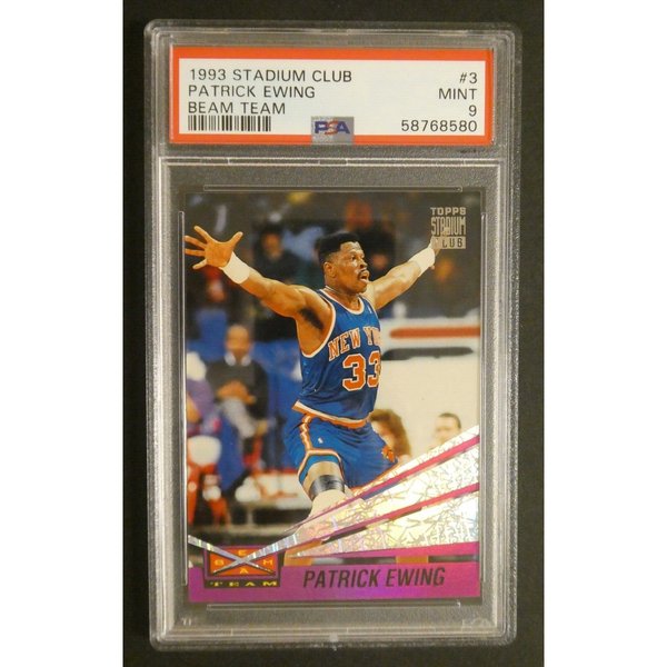 1993 Topps Stadium Club Beam Team Patrick Ewing #3 New York Knicks 