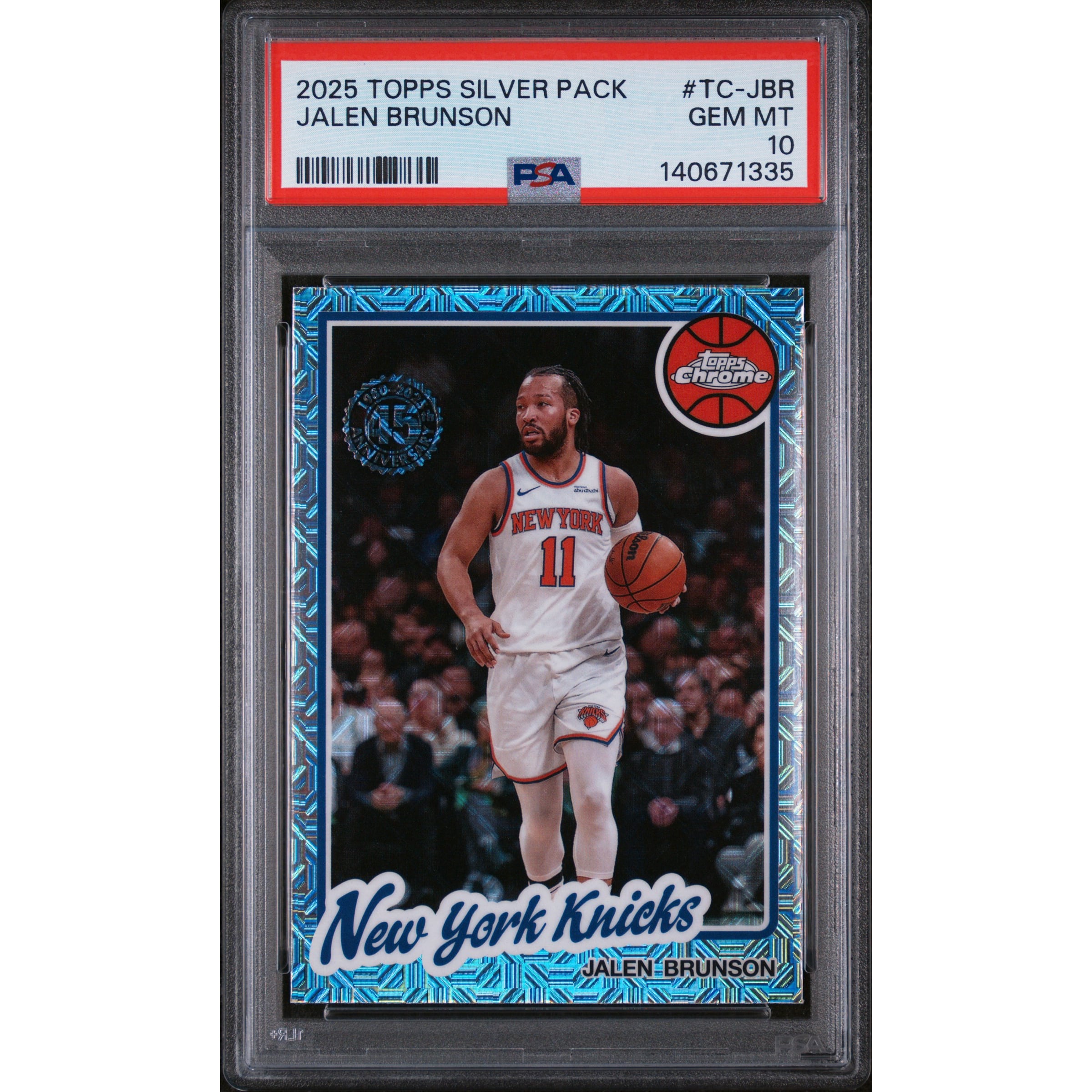Jalen Brunson 2025 Topps Silver Pack New York Knicks Basketball 