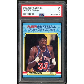 Patrick Ewing サイン入りカード こびりつき 4/5 nba 50 star