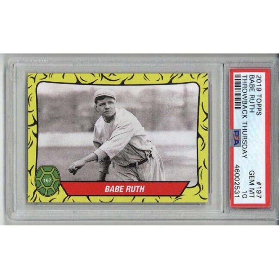 Babe Ruth Rookie Card Topps Babe Ruth Red Sox Card