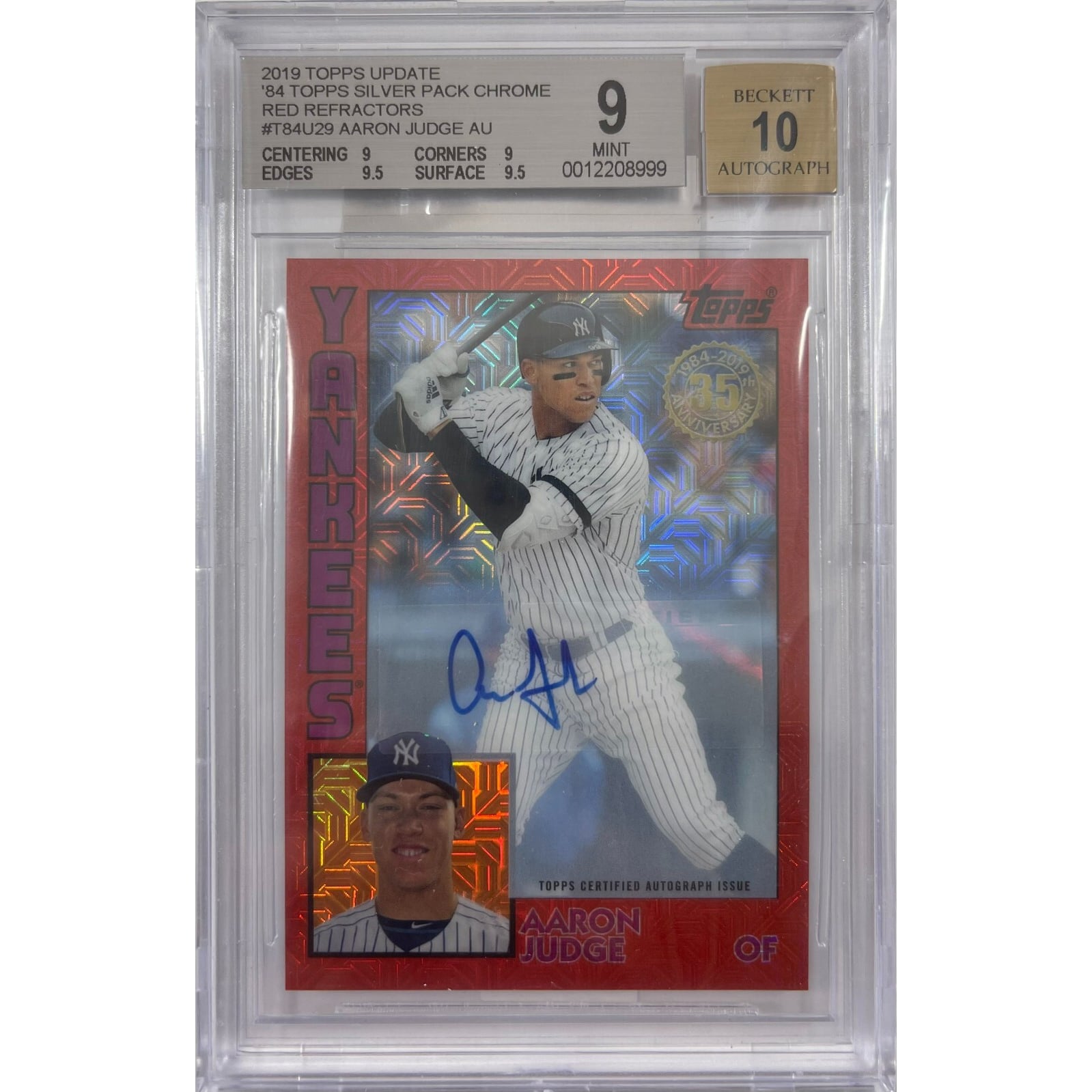 Yankees Rookie Bowman Draft Chrome 2013 Aaron Judge New York 