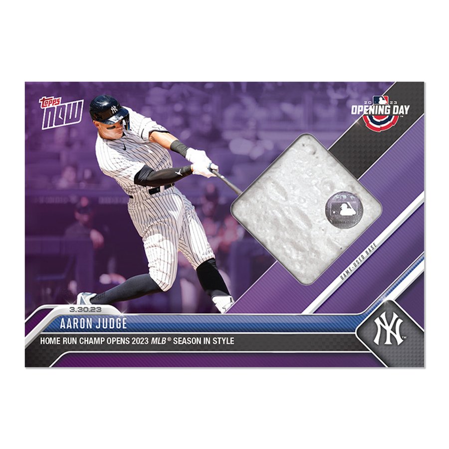 Aaron Judge Hr Champ Topps Now #1 Sealed Game Used Base Relic Card 