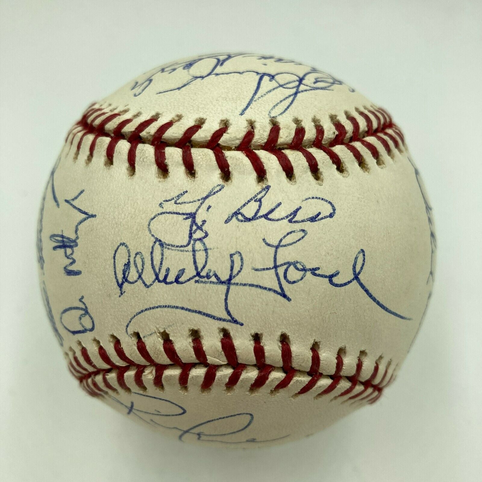 Beautiful Yankees Old Timers Day Signed 