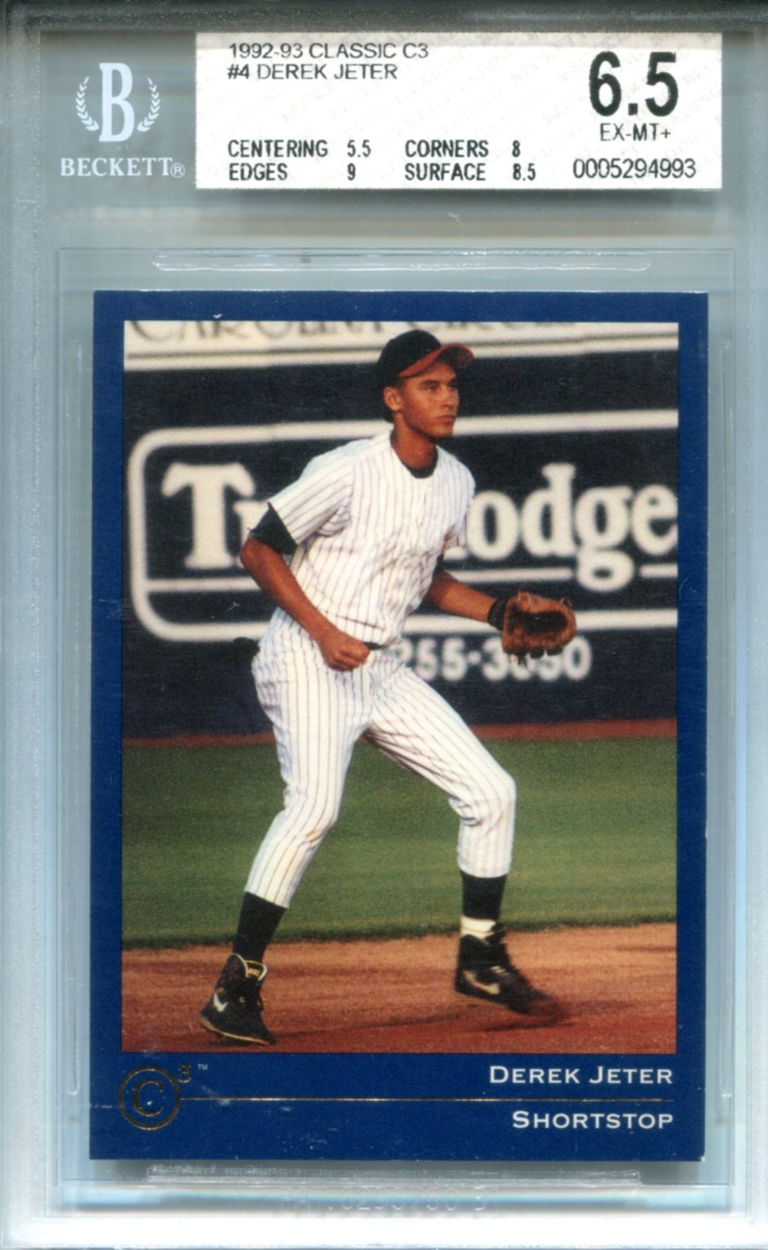 Deter Jeter Rookie Card Derek Jeter 1992