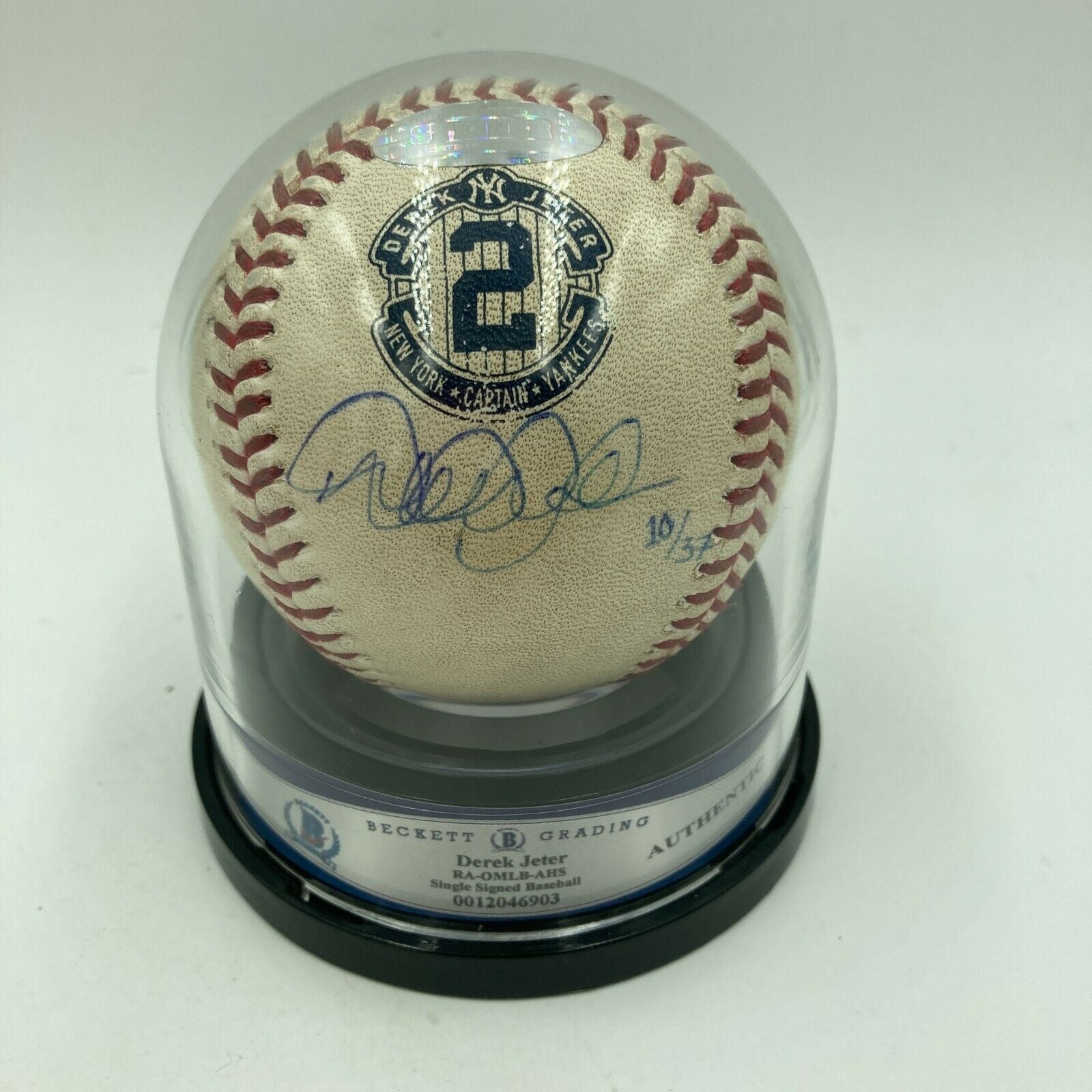 Historic Derek Jeter Signed Derek Jeter 