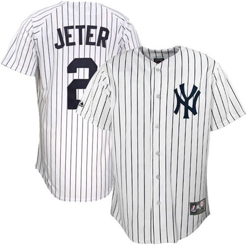Majestic NYヤンキース レプリカユニフォーム M Jeter 刺繍ロゴ New