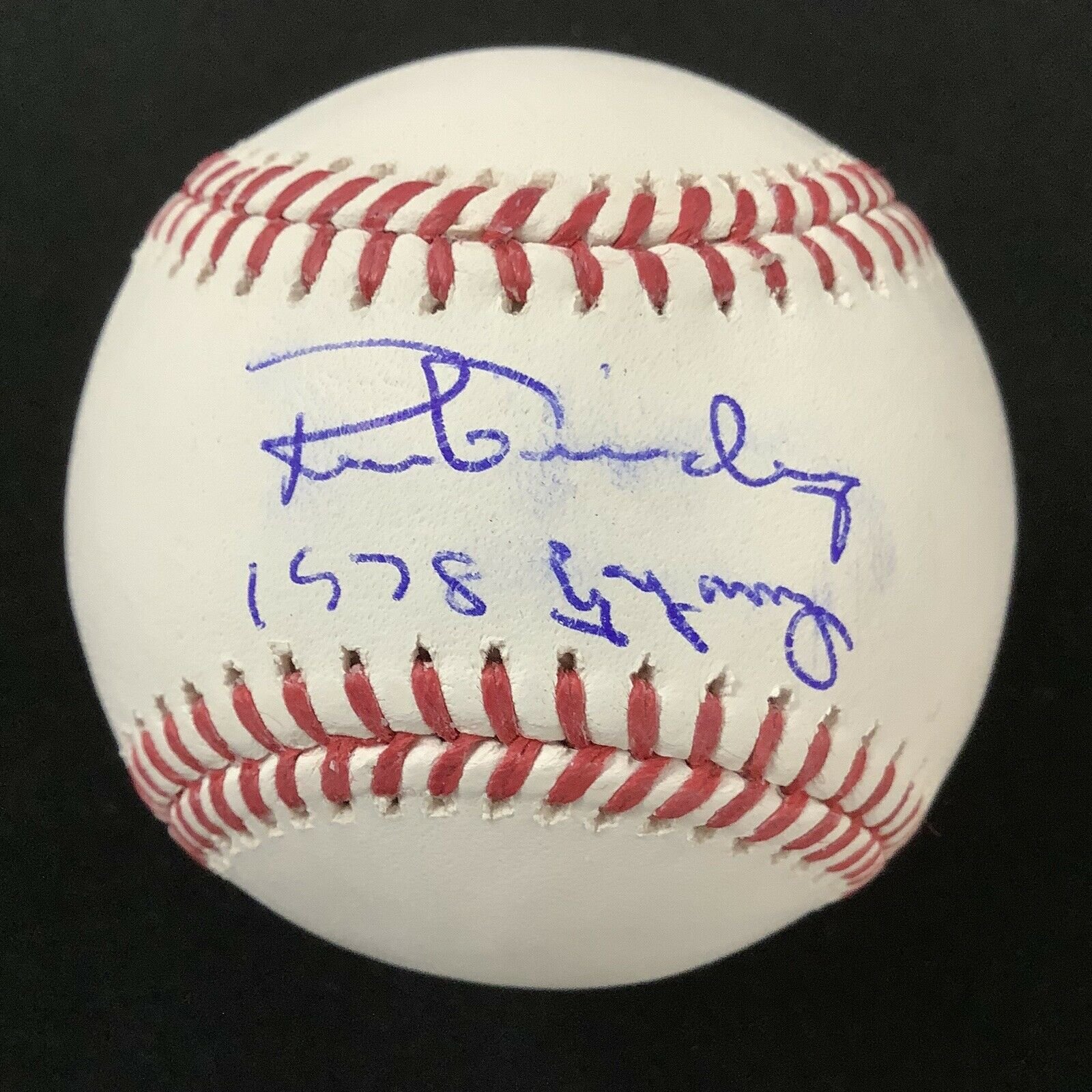 Ron Guidry Signed Baseball RDM Yankees 