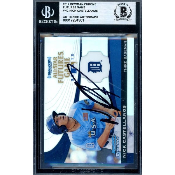 Autographed Nick Castellanos MLB Trading Cards, Autographed 