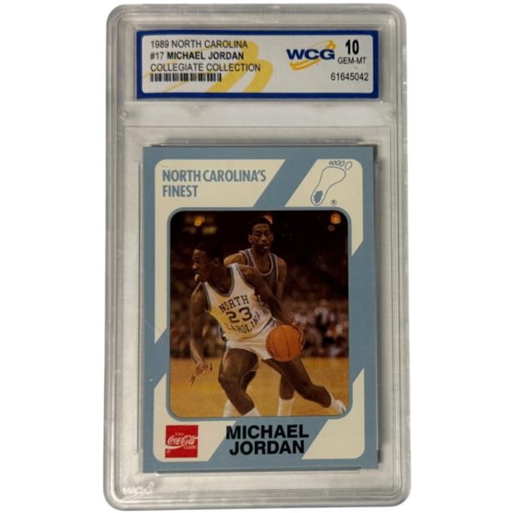 Michael Jordan 1989 North Carolina Collegiate Collection Card #17- WCG ...