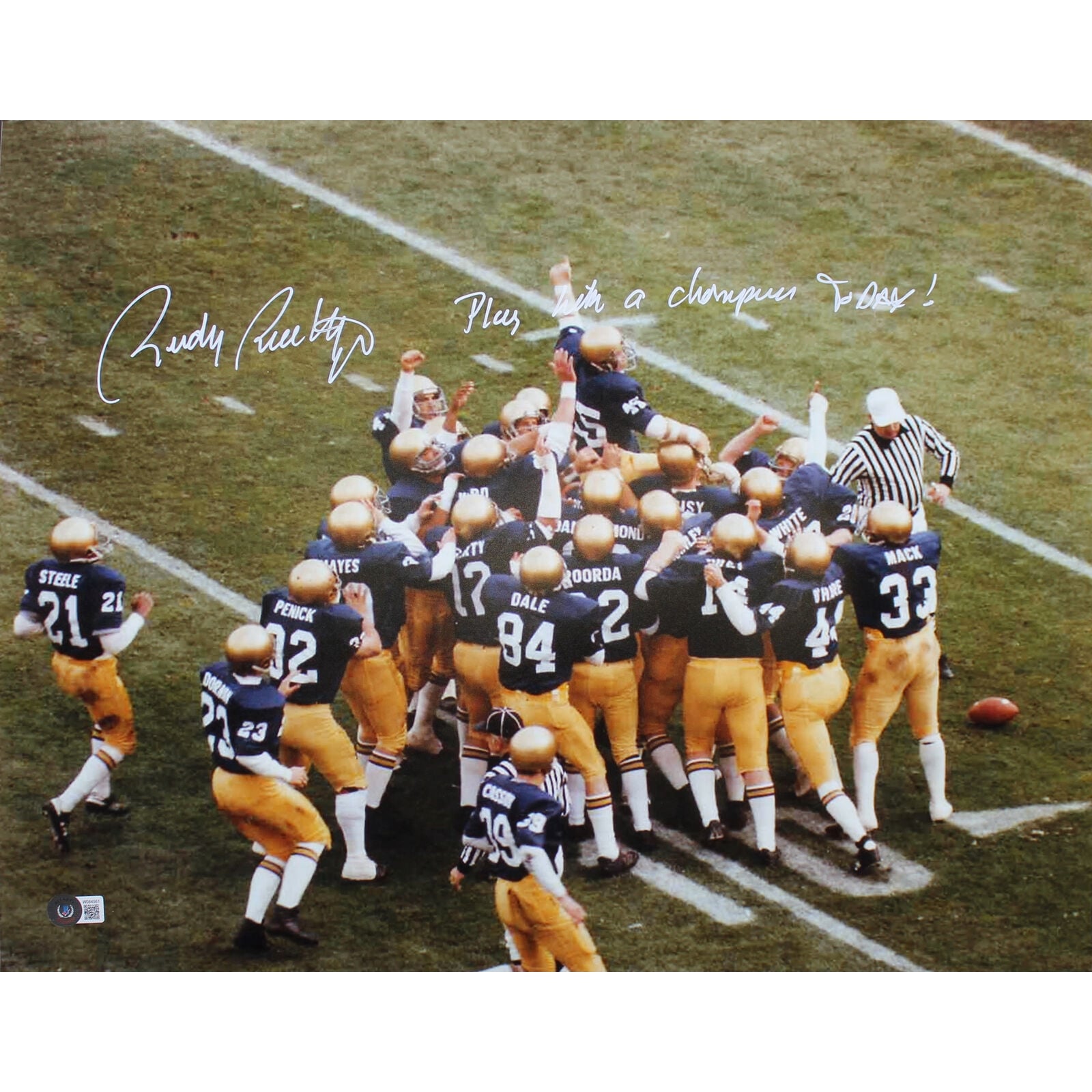 Ruttiger Rudy Rudy Ruettiger Carried Off The Field