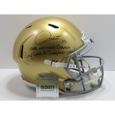 Notre Dame Fighting Irish Riddell Authentic Full Size SpeedFlex Style Football Helmet