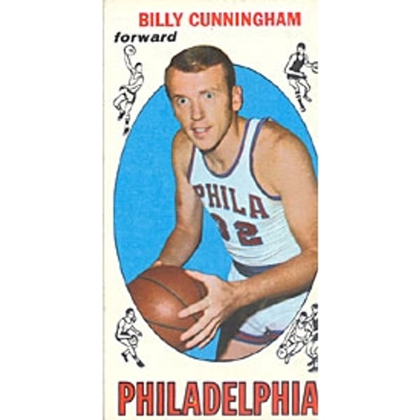 Autographed Billy Cunningham NBA Trading Cards, Autographed 
