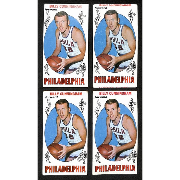 Autographed Billy Cunningham NBA Trading Cards, Autographed 