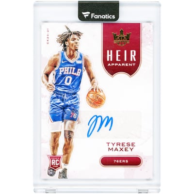 NBA Tyrese Maxey Signed Trading Cards, Collectible Tyrese Maxey 
