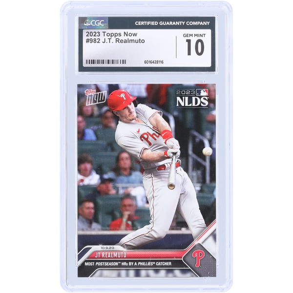 MLB J.T. Realmuto Signed Trading Cards, Collectible J.T. Realmuto 